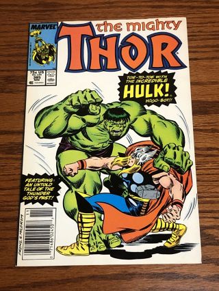 The Mighty Thor 385 Vs The Incredible Hulk Mark Jewelers Variant Nm