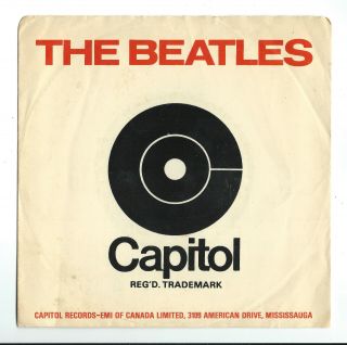 Beatles - Ticket To Ride - 7 " Capitol - Canada Beatles Forever