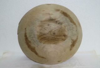 Vintage hard wood Munising bowl primitive mixing dough Large 13 1/4 