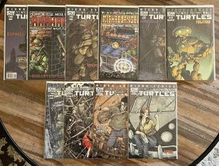 Teenage Mutant Ninja Turtles Micro Series Heroes 1 - 7 Idw Set Casey April