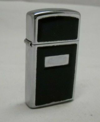 Zippo Slim Lighter Ultralite Black High Polish Chrome 2000 (f Xvi)