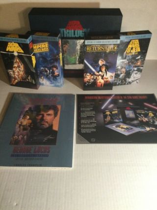 Vintage Star Wars Vhs Trilogy Letterbox Fox Video 1992 Collectors Edition