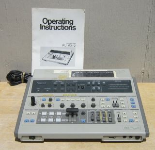 Vintage Panasonic Wj - Mx12 Digital Av Mixer W/ Operating Instructions