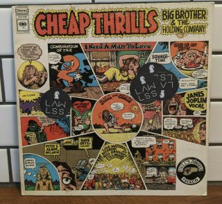 Big Brother & The Holding Company - Thrills - Janis Joplin Vinyl Lp Record