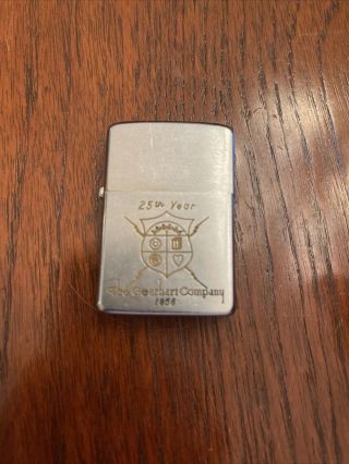 Vintage 1950 - 1957 Zippo Lighter 25th Year 1956 The Gearhart Company 5 Barrels