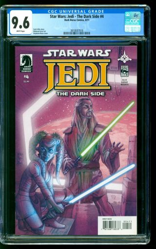 Star Wars: Jedi - The Dark Side 4 Cgc 9.  6 Nm,  Qui - Gon Jinn Xanatos Dark Horse