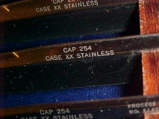 vintage CASE XX STAINLESS CAP 254 STEAK KNIFE SET - DELUXE CASE 3