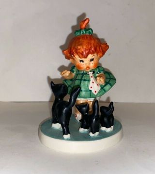 Goebel Redhead Charlot Figurine Byj 3 Tmk 5 Oops Girl W Cats Germany Aa N552 Qq