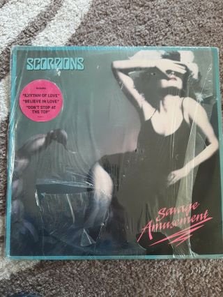 Scorpions " Savage Amusement " Vinyl Lp 1988 Mercury 832 963 - 1 First Press - Ex