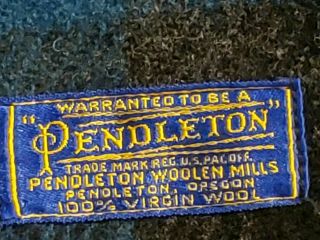 Pendleton Throw Blanket 66 " X 54 " Vintage Wool