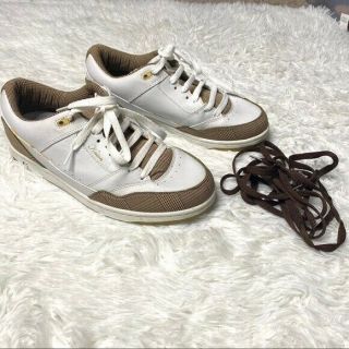Eric Koston Vintage Skate Shoes White & Tan Men 
