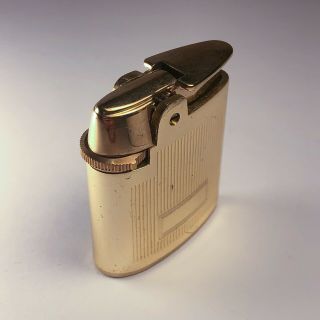 Vintage Gas Lighter Ronson Varaflame Petite Gold 2 Made In England