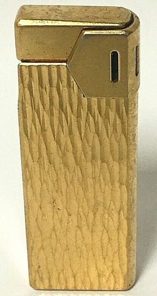 Vintage Maruman Gold Colored Butane Torch Lighter Dl - 18 Japan Collectible