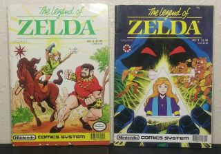 The Legend Of Zelda 2 3 Valiant Nintendo Comics System 1990 Comic Book Game