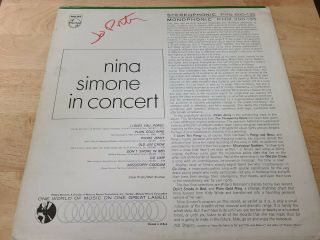 Nina Simone in Concert LP Philips PHM 200 - 135 Mono 2