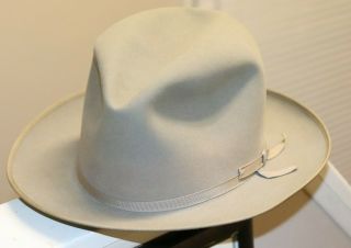 Vintage Royal Stetson Stratoliner Fedora Hat 1950s Sz 6 7/8 Men Open Road Cowboy