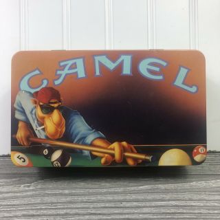 Vintage Joe Camel Cigarettes Metal Tin Collectible Box - 1994