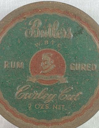 VINTAGE AUSTRALIAN MADE BUTLERS RUM CURED CURLEY CUT 2OZ TOBACCO TIN 3