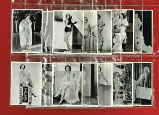 Beauties Of Today - Godfrey Phillips - Photographic Cigarette Card Set (sq01)