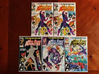Marvel Comics West Coast Avengers 1 - 4 Full Series 5 Comic Book