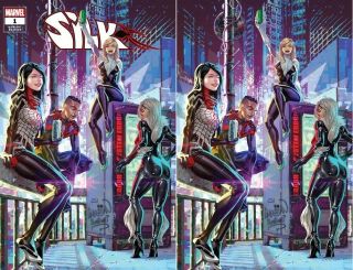 Silk 1 Kael Ngu Variant Set Nm Spider - Man Gwen Miles Morales Venom Black Cat Mj