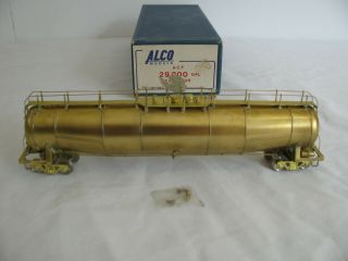 Vintage Alco Models Japan Brass Ho Scale Acf 29000 Gallon Tank Car X - 101 Ex