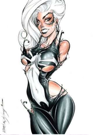 Black Cat Venom (09 " X12 ") By Narcelio - Ed Benes Studio