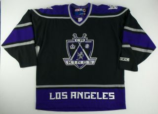 Vintage Ccm Nhl Los Angeles La Kings Hockey Jersey Size Men 