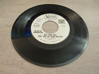 Promo 45 Record Lp Vinyl Terry And The Chain Reaction Keep Your Cool/stopping Me