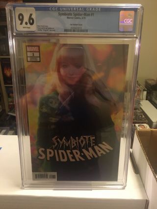 Symbiote Spider - Man 1 Cgc 9.  6 Artgerm Variant Cover Gwen Stacy