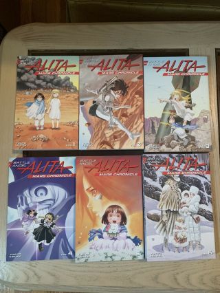 Battle Angel Alita Mars Chronicles Vol 1,  2,  3,  4,  5,  6