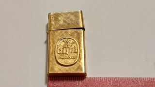 Vintage Chiquita Banana Lighter 14k Gold Plated Adjust - A - Lite Butane Repair