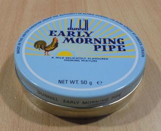 Dunhill Early Morning Pipe Tobacco Tin Box Empty