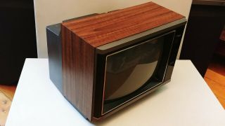 Vintage Wood Grain 1986 Rca Tv Xl - 100 Emr339wr Crt Television