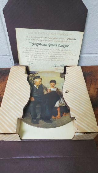 Norman Rockwell The Lighthouse Keepers Daughter Plate 1979 Vintage
