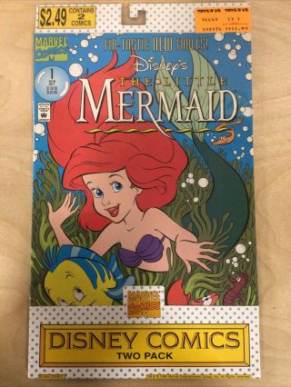 The Little Mermaid 1 - 2 -,  (marvel,  Disney 1994) Collectible Comics