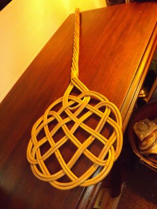 Vintage Decorative Woven Wicker Rug Beater/swatter 30 " L Farmhouse,  Primitive