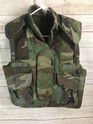 Vintage Us Military Camouflage Body Armor Fragmentation Vest Flak Ground Troops