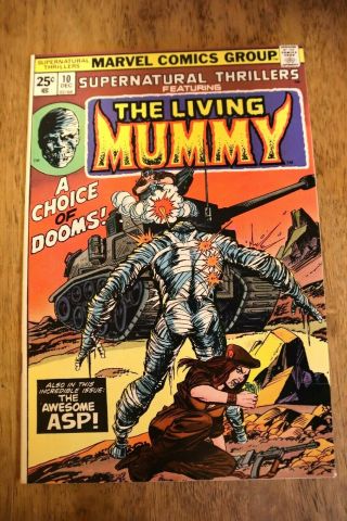 Supernatural Thrillers 10 The Living Mummy Very High Grade/mn Pages Ow To White