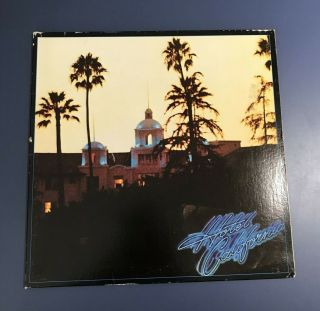 Lp The Eagles Hotel California Vinyl 1976 Asylum Gatefold Insert Specialty Press