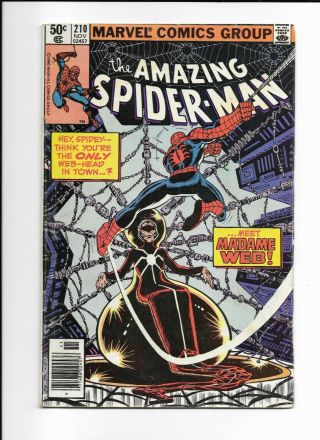 The Spider - Man 210 // 1st Madame Web // Vg