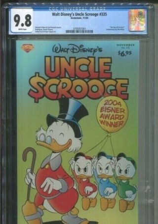 Walt Disney’s Uncle Scrooge 335 “son Of The Sun” By Rosa Best Cgc Grade Nm/m 9.  8