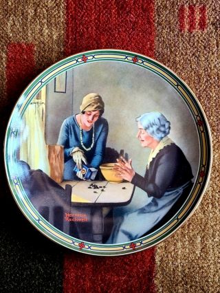 Vintage Collectible Norman Rockwell Plate - 1534h " A Family 