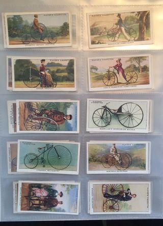 John Player Tobacco 50 Cycling Card Set In Plastic Sheets