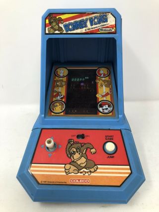 Donkey Kong Vintage Coleco Nintendo Table Top Mini Arcade 1981