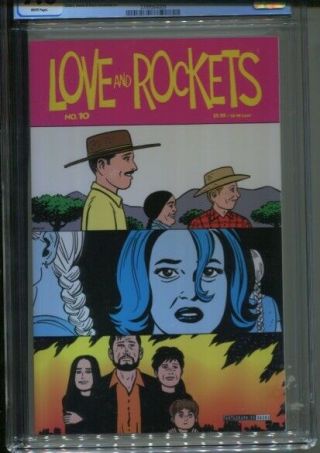 LOVE AND ROCKETS VOLUME 2 NUMBER 10 HERNANDEZ BROTHERS BEST CGC NM/M 9.  8 2