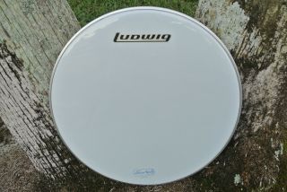 60s/70s Vintage Ludwig Usa 22 " Front Logo Bass Drum Head Fr Your Drum Set G744