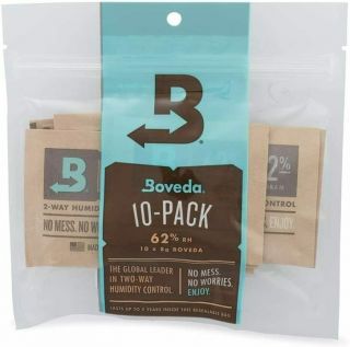 Boveda 62 Rh 2 - Way Humidity Control | Size 8g 10 - Count Resealable Bag