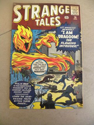Marvel 1960 Strange Tales 76 Stan Lee Jack Kirby Human Torch Prototype Ditko Qq