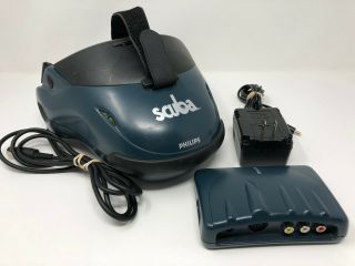 Philips Scuba Magnavox Vr Headset With Adapters Retro Vintage Video Games